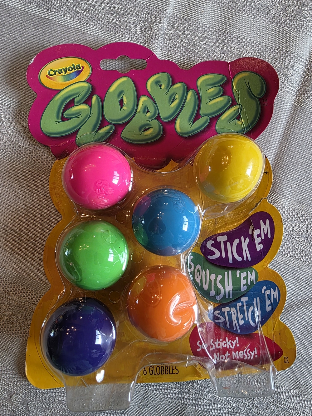 Crayola Globble Sensory Balls - Pink, Yellow, Blue, Green, Orange, Purple